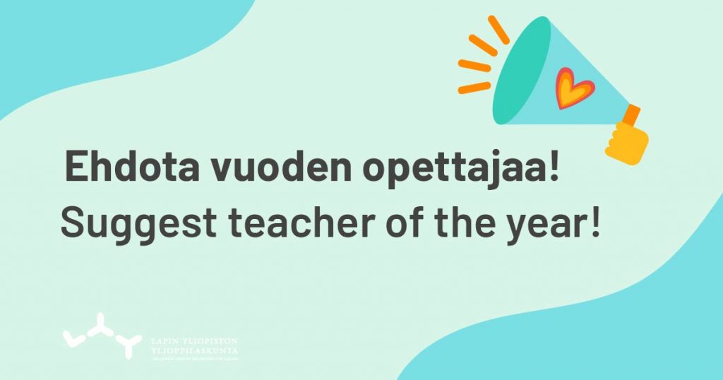 Ehdota vuoden opettajaa!