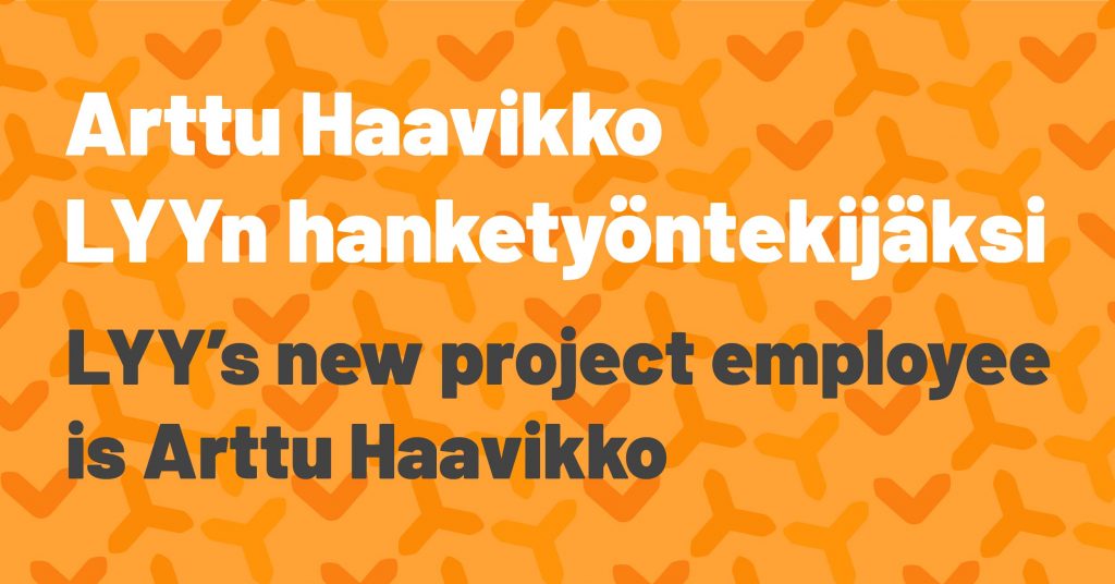Arttu Haavikko LYYn hanketyöntekijäksi