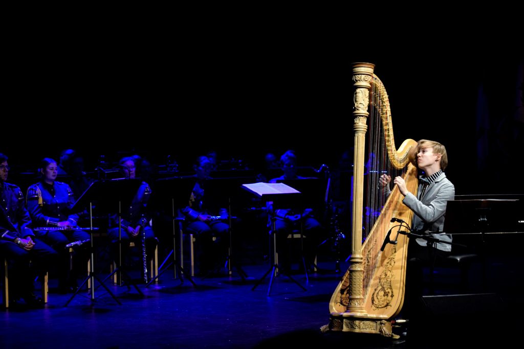 Harpunsoittotaitoa esitteli taitavasti Toivo Tervaskanto.